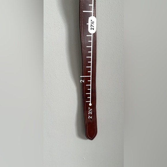 Joan & David Belt Rustic Cowgirl Durable Brown Brass Tone hardware Small 26-28 - Picture 4 of 13